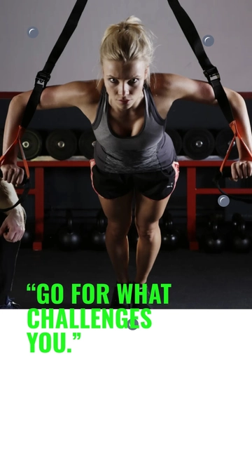 Free Gym Quote Instagram Story Template to Edit Online