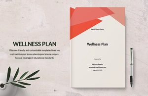 Wellness Plan Template Wellness Plan Template