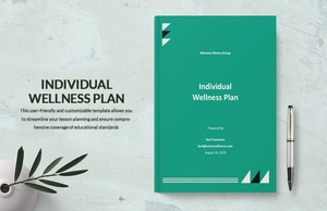 Individual Wellness Plan Template Individual Wellness Plan Template