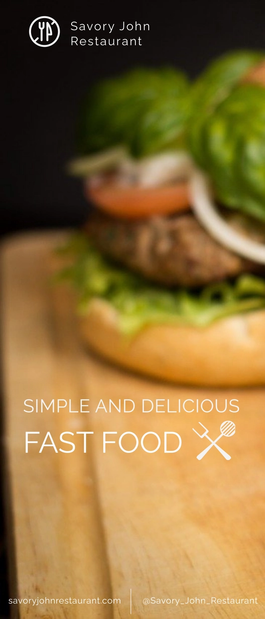 Simple Restaurant Roll Up Banner Template