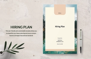 Sample Hiring Plan Template