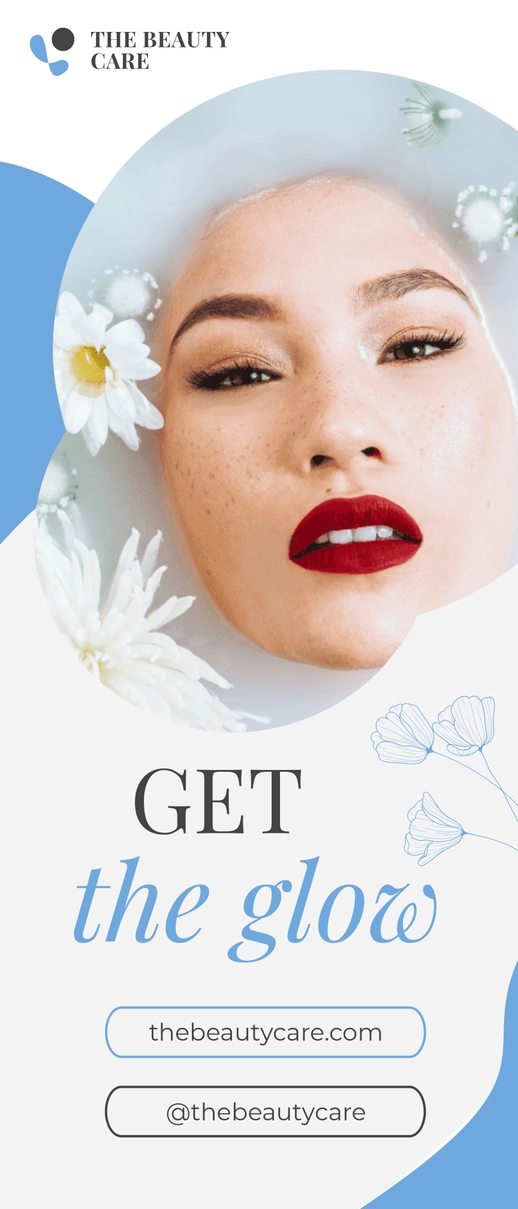Skin Care Roll Up Banner Template