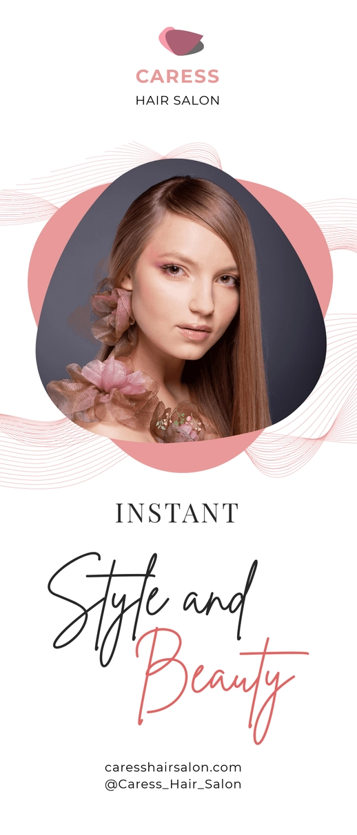 Hair Style Roll Up Banner Template