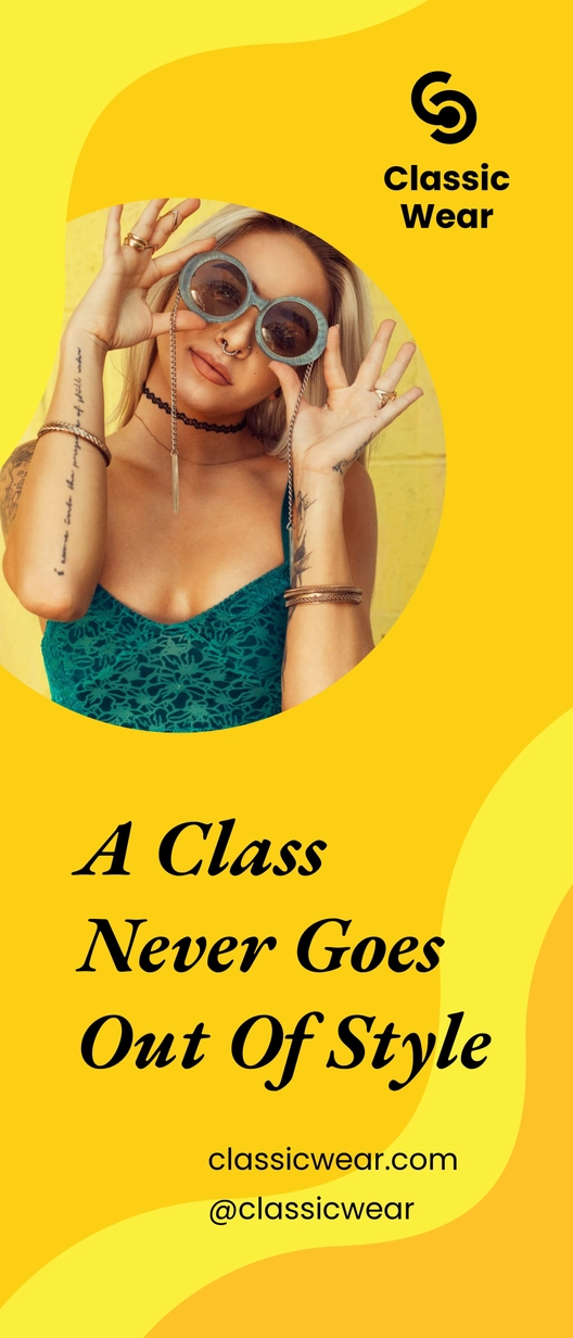 Modern Fashion Roll Up Banner Template