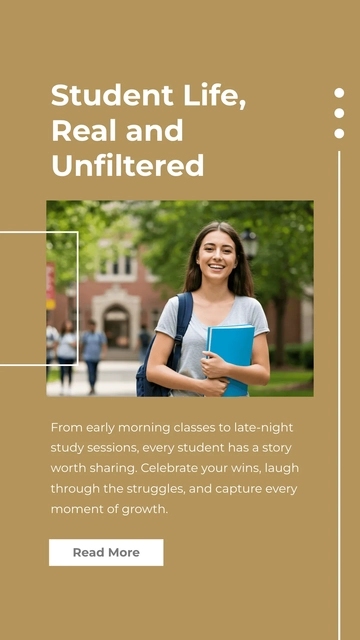 Free Student Instagram Story Template to Edit Online