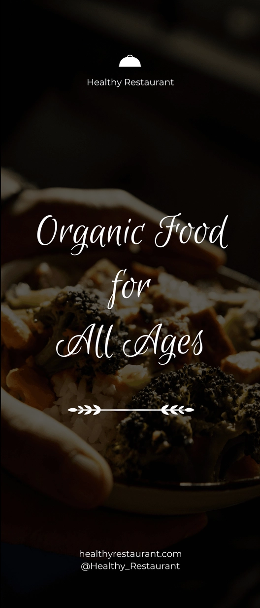 Healthy Food Roll Up Banner Template