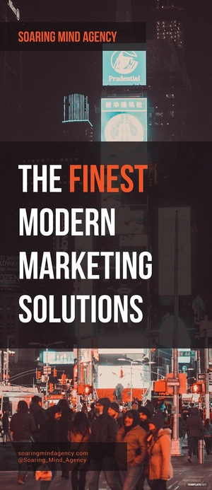 Modern Marketing Roll Up Banner Template