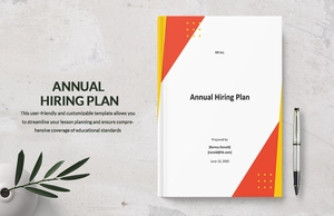 Annual Hiring Plan Template
