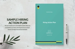 Sample Hiring Action Plan Template