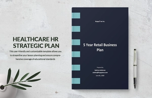 5 year Retail Business Plan Template