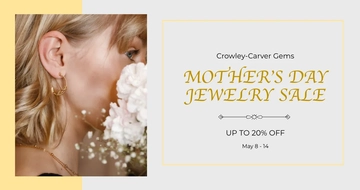 Free Jewelry Sale Facebook Post Template to Edit Online