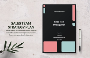 Sales Team Strategy Plan Template