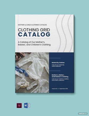 Clothing Grid Catalog template