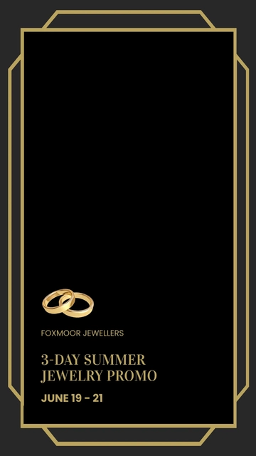 Free Jewelry Promotion Snapchat Geofilter Template to Edit Online