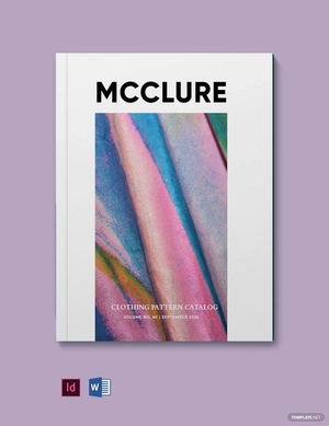 Clothing Pattern Catalog Template