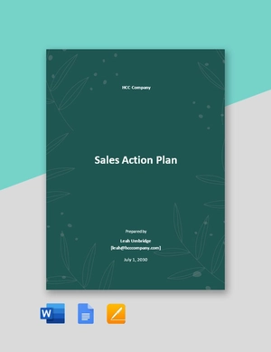 Simple Sales Action Plan Template