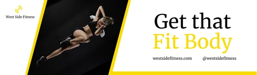 Simple Fitness Billboard Template