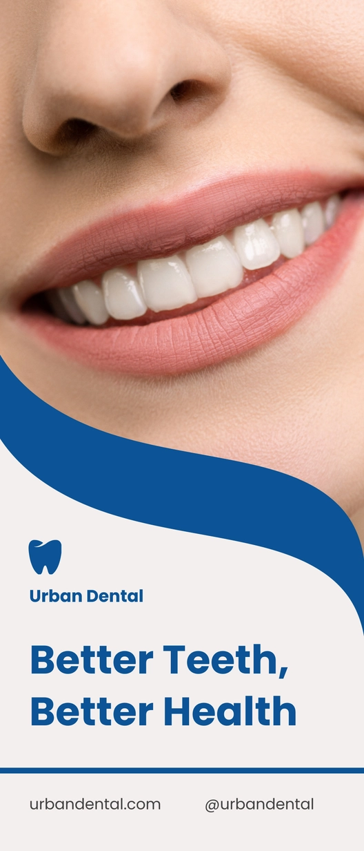 Dental Care Roll Up Banner Template