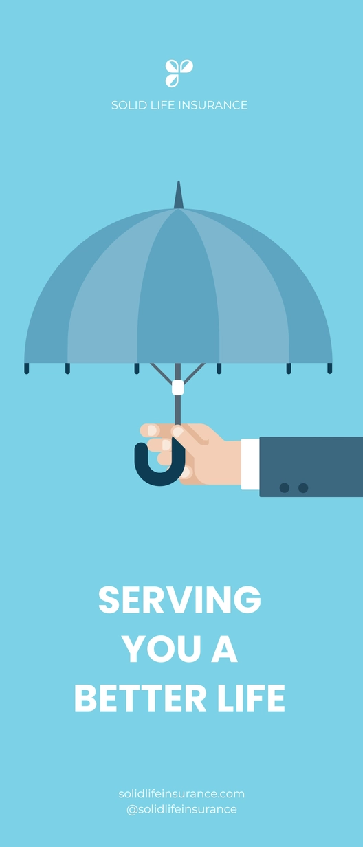 Creative Insurance Rollup Banner Template