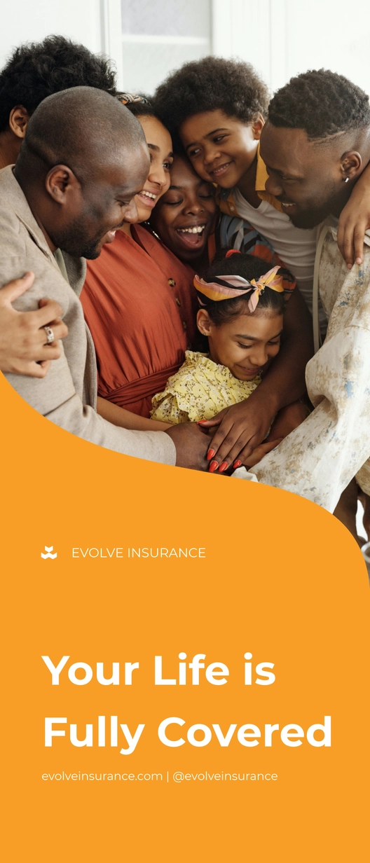 Modern Insurance Rollup Banner Template