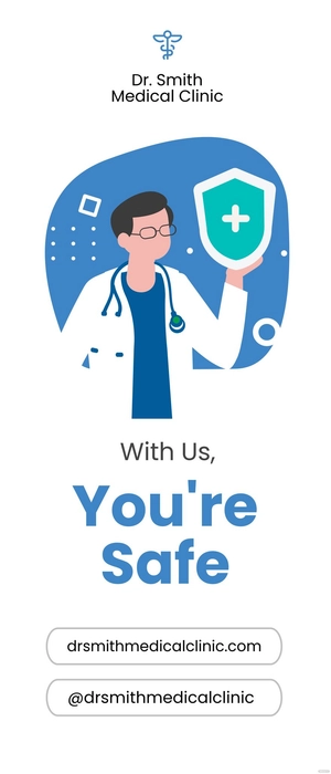 Doctor's Medical Rollup Banner Template