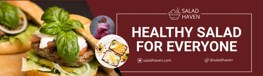 Healthy Food Billboard Template