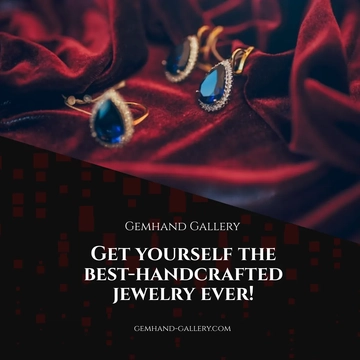 Free Handmade Jewelry Instagram Post Template to Edit Online
