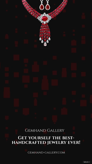 Free Handmade Jewelry Snapchat Geofilter Template to Edit Online