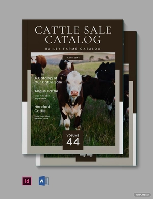 Cattle Sale Catalog Template