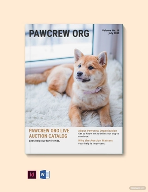 Live Auction Catalog Template