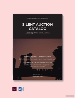 Silent Auction Catalog Template