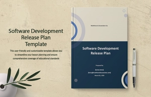 Software Development Release Plan Template
