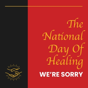 Free National Sorry Day Instagram Post Template to Edit Online