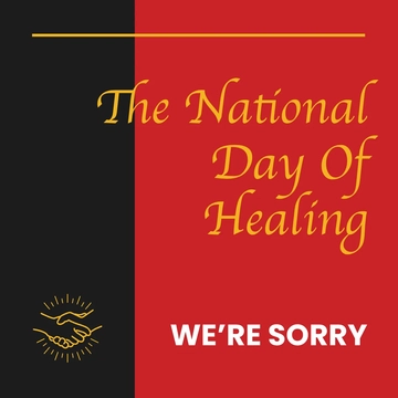Free National Sorry Day Linkedin Post Template to Edit Online