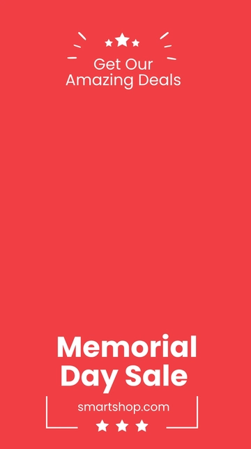 Free Memorial Day Sale Snapchat Geofilter Template to Edit Online