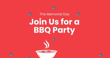 Free Memorial Day Bbq Facebook Post Template to Edit Online