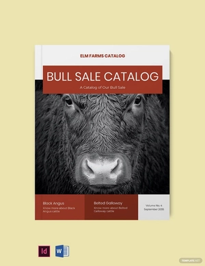 Bull Sale Catalog Template
