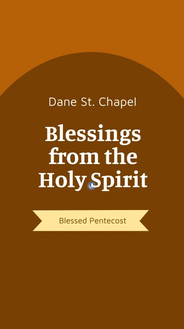 Free Pentecost Sunday Church Whatsapp Post Template to Edit Online