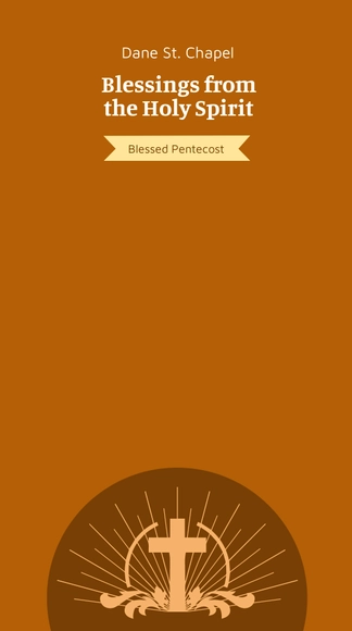 Free Pentecost Sunday Church Snapchat Geofilter Template to Edit Online