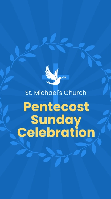 Free Pentecost Sunday Event Instagram Story Template to Edit Online