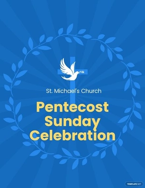 Pentecost Sunday Event Flyer Template