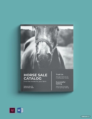 Horse Sale Catalog Template