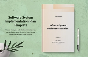 Software System Implementation Plan Template