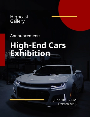 Exhibition Announcement Flyer Template