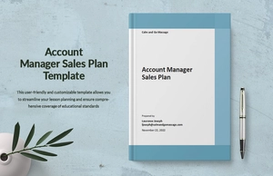 Account Manager Sales Plan Template