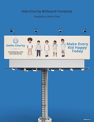 Kids Charity Billboard Template