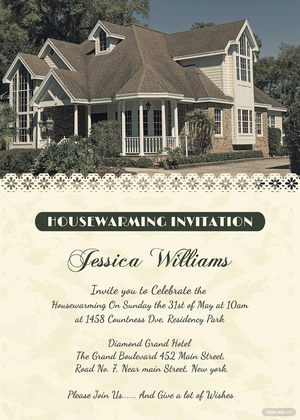 Welcoming Housewarming Invitation Card Template
