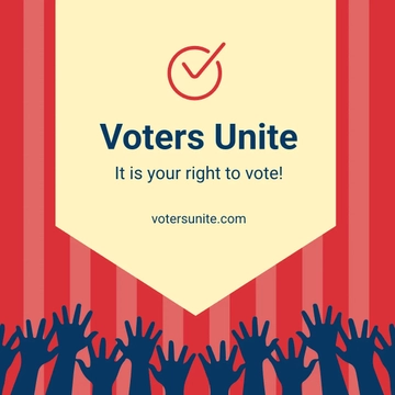 Free Election Campaign Instagram Post Template to Edit Online