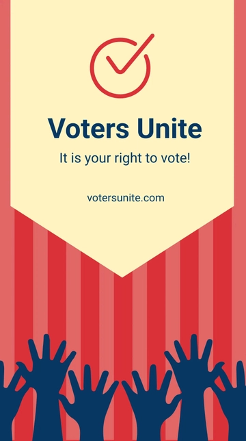 Free Election Campaign Instagram Story Template to Edit Online