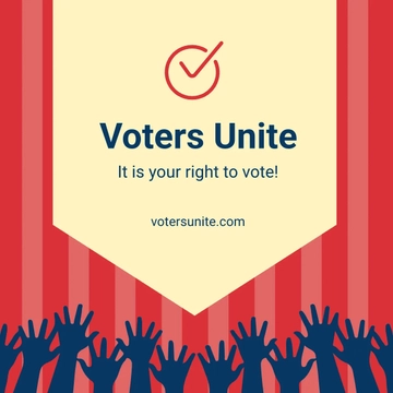 Free Election Campaign Linkedin Post Template to Edit Online